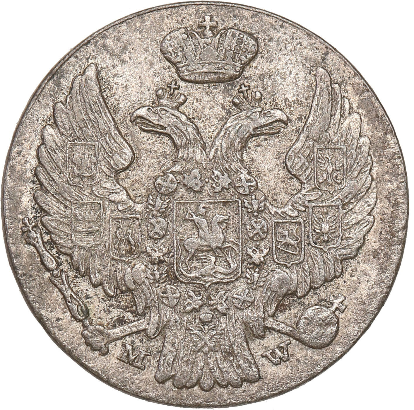 Polska XIX w./Rosja. Mikołaj I. 10 groszy 1839 MW, Warszawa